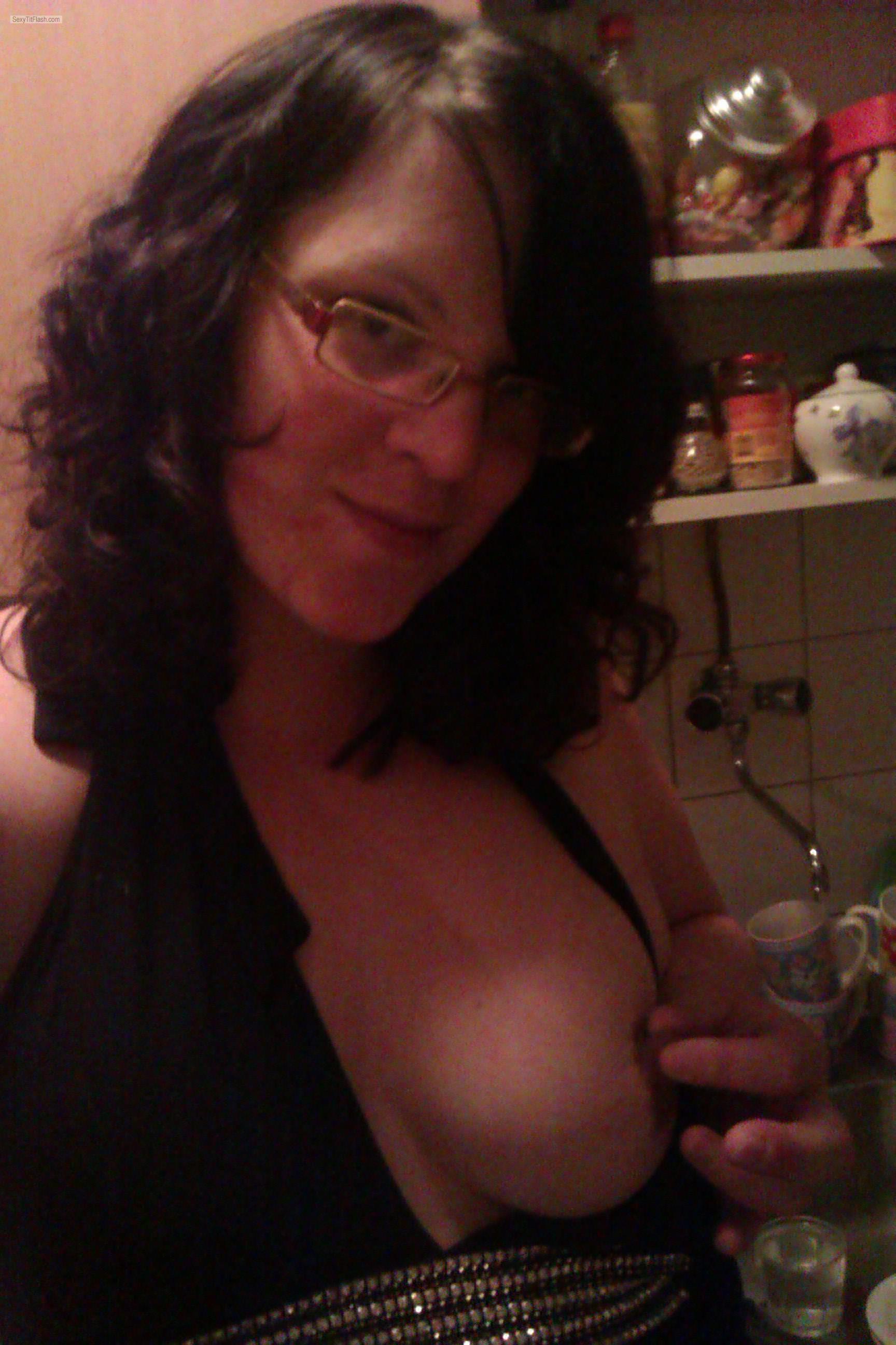 My Medium Tits Topless Selfie by Assie